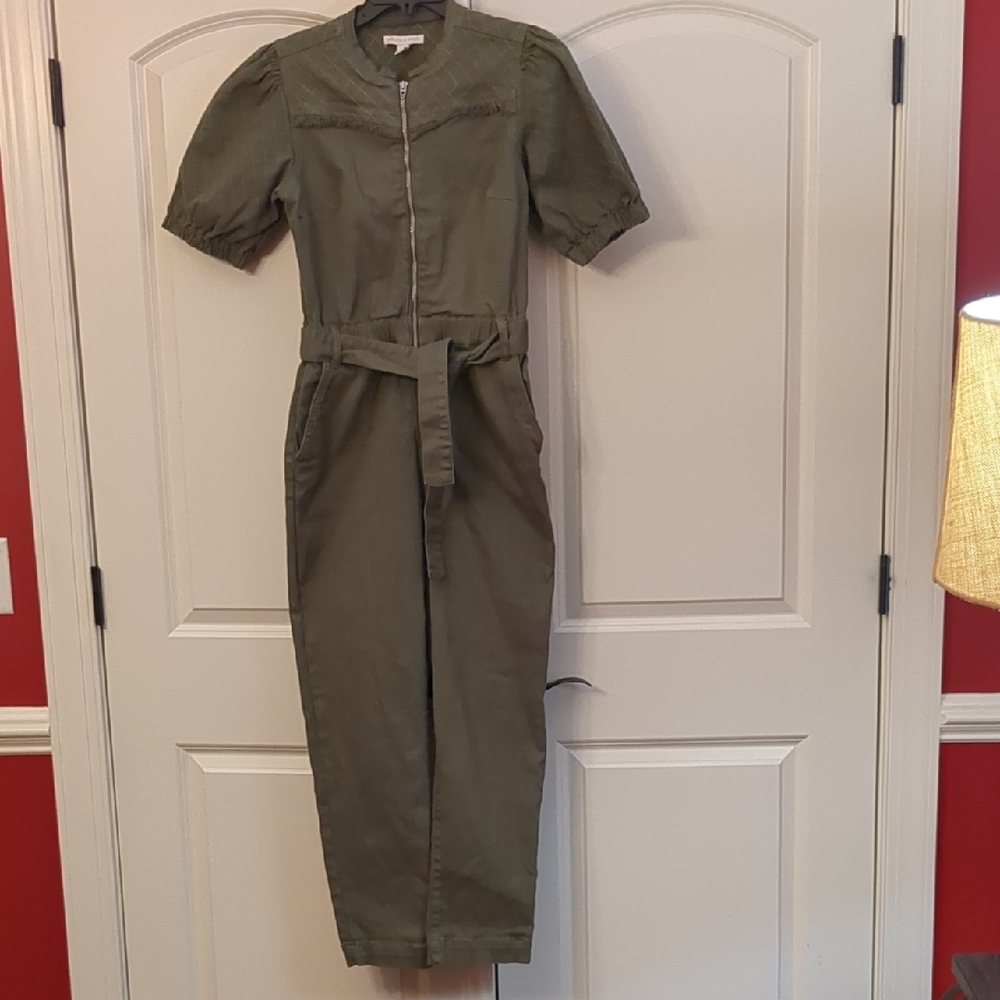 Chelsea & Violet Olive Green Jumpsuit